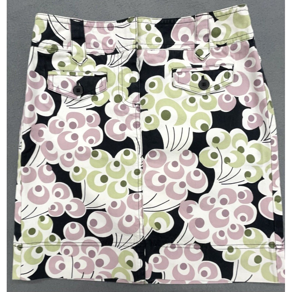 Loft Skirt 2P Purple Green Black Mini Cotton Stretch Pockets Casual Preppy